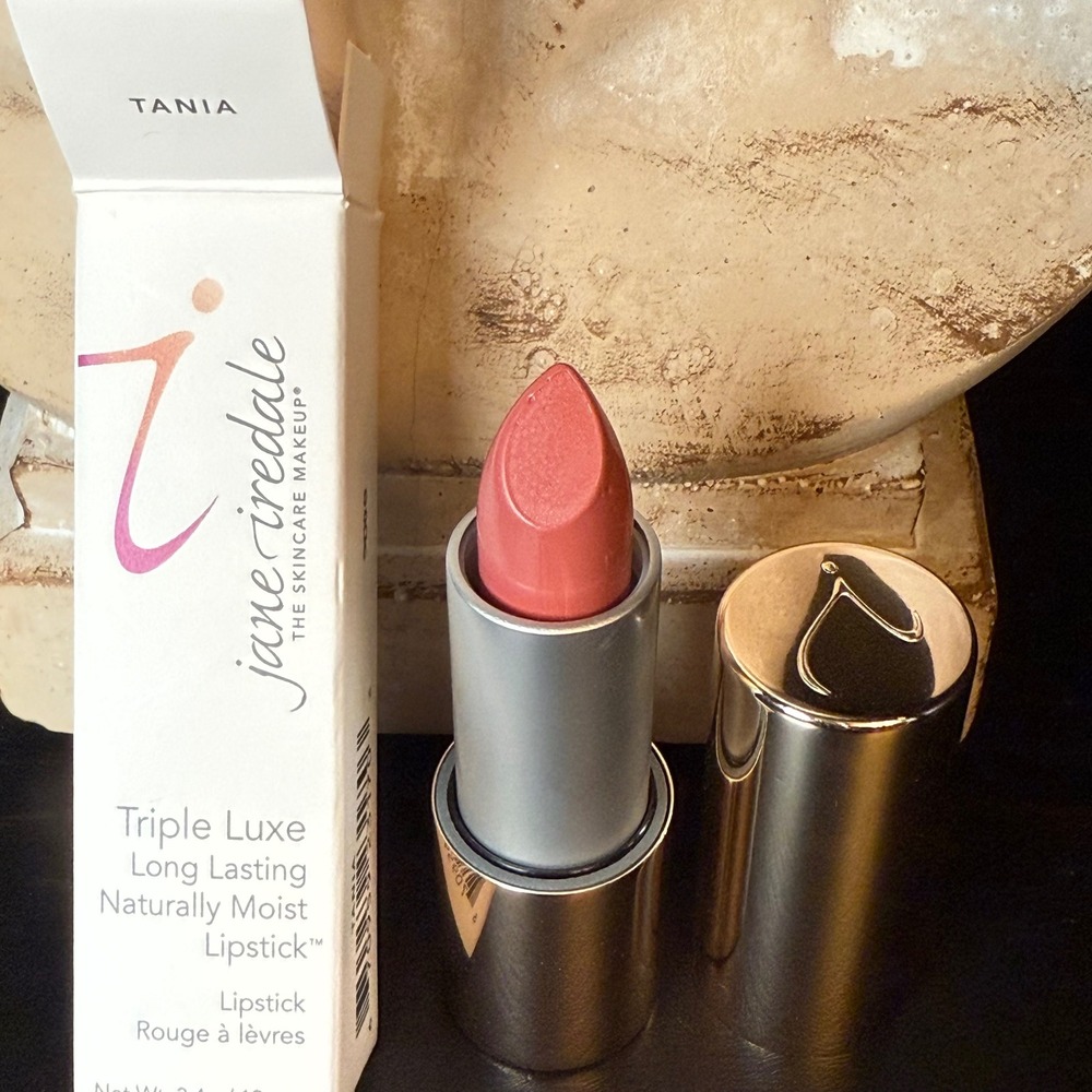 Jane Iredale Triple Luxe Long Lasting Naturally Moist Lipstick Tania Pink 0.12oz